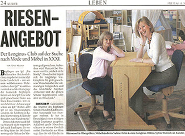 Die Tageszeitung Kurier zum Thema �bergro�e B�rom�bel