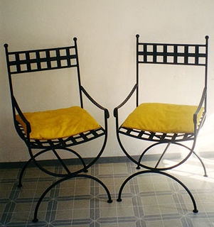 handgeschmiedete St�hle als eyecatcher