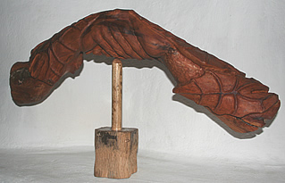 Holzkunst Freundschaft - zum Vergr��ern Bild anklicken